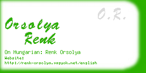 orsolya renk business card